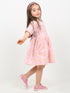Imported Lawn Rosy Meadow Frock (Soft Coral Pink)