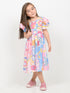 Imported Linen Fairy Meadow Frock (Candy Bloom)