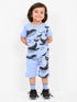 Whale Adventures Cotton Short Set (Cornflower Blue)