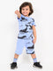 Whale Adventures Cotton Short Set (Cornflower Blue)