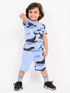 Whale Adventures Cotton Short Set (Cornflower Blue)