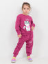 Cozy Cat Fleece Suit (Berry Pink)