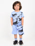Whale Adventures Cotton Short Set (Cornflower Blue)