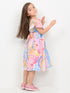 Imported Linen Fairy Meadow Frock (Candy Bloom)
