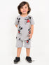 Mickey Mickey Mouse Cotton Short Set (Heather Gray)