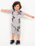 Mickey Mickey Mouse Cotton Short Set (Heather Gray)