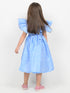 Imported PC Cotton Angel Sleeves Frock (Sky Blue)