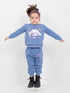 Cinnamon Cloud Fleece Suit (Dusty Blue)