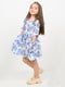 Imported Cotton Linen Blue Willow Frock (Powder Blue)