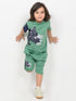 The Tri-Topia Adventure Cotton Short Set (Kelly Green)