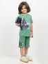 The Tri-Topia Adventure Cotton Short Set (Kelly Green)