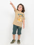 Simba Cub Cozy Cotton Short Set (Golden Yellow & Green)