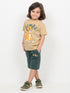 Simba Cub Cozy Cotton Short Set (Golden Yellow & Green)