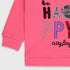 Be Happy Fleece Sweatshirt (Pink)