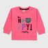 Be Happy Fleece Sweatshirt (Pink)