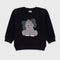 Elephant Fleece Sweatshirt (Black)