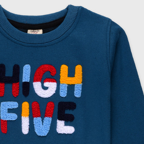 High Five Fleece Sweatshirt (Blue)