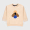 Towel Printed Fleece Sweatshirt (Cream)