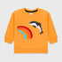 Dolphin Printed Fleece Sweatshirt (Yellow)