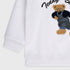 Teddy Bear Fleece Sweatshirt (White)