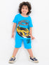 Turbo Racer Cotton Short Set (Electric Sky)
