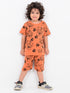 Paw Patrol Themed Cotton Short Set (Tangerine)