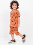 Paw Patrol Themed Cotton Short Set (Tangerine)
