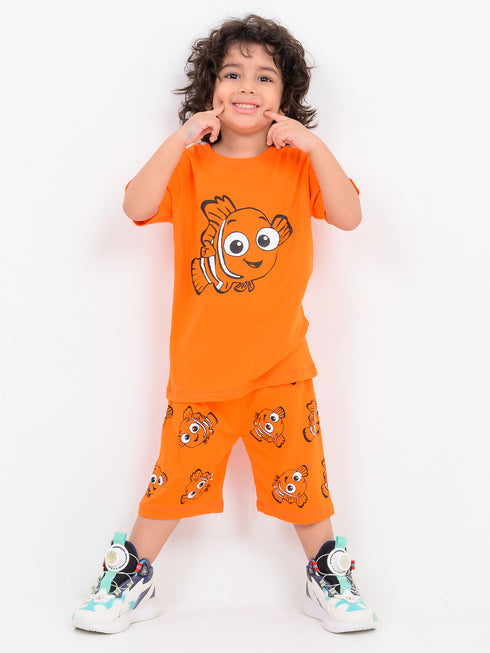 Finding Nemo Cotton Short Set (Orange)