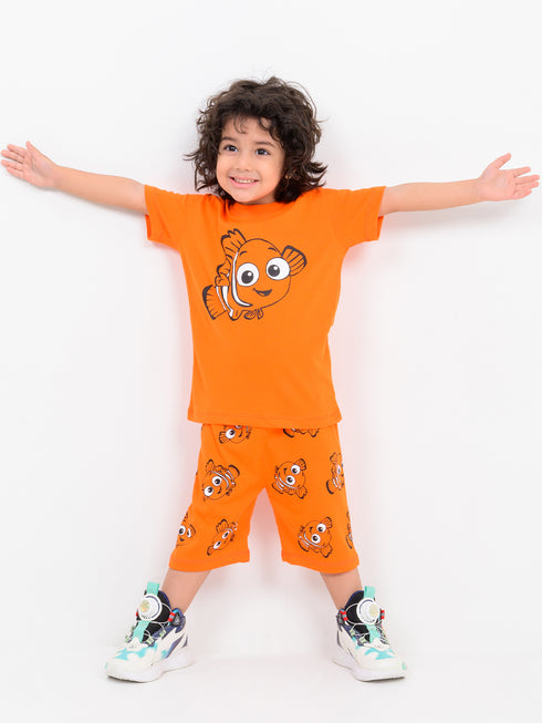 Finding Nemo Cotton Short Set (Orange)