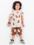 Bear Buddies Cotton Short Set (Teddy Brown)