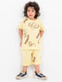 Simba Themed Cotton Short Set (Lemon Yellow)