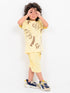Simba Themed Cotton Short Set (Lemon Yellow)