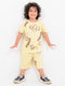 Simba Themed Cotton Short Set (Lemon Yellow)