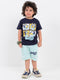 Bluey Vibe Adventure Cotton Short Set (Indigo & Ice Blue)