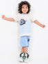 Captain Cool Cotton Short Set (Sail Blue)