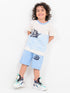 Captain Cool Cotton Short Set (Sail Blue)