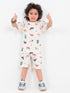 Festive Frolic Cotton Short Set (Ivory)