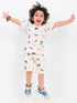 Festive Frolic Cotton Short Set (Ivory)
