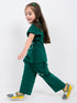 Unicorn Themed Cotton Trouser Set (Dark Green)