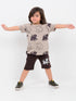Oversized Safari Stomp Cotton Short Set (Mud & Mist)