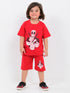 Oversized Deadpool Cotton Short Set (Blaze Red)