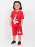 Oversized Deadpool Cotton Short Set (Blaze Red)