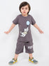 Winnie The Pooh Cotton Short Set (Gray)
