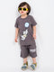 Winnie The Pooh Cotton Short Set (Gray)