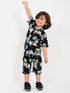 Midnight Trees Imported Linen Set (Black)
