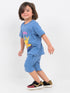Oversized Pikachu Zoomie Cotton Short Set (ZapWave Blue)