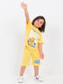 Oversized Long Live The King Cotton Short Set (Sunshine Yellow)