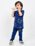 Honey Bear Cotton Trouser Set (Broncos Navy)