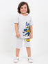 Oversized Batman Power Cotton Short Set (Grey)