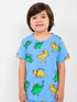 Jurassic Dinos Cotton Trouser Set (Sky Blue)